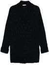 Shop Twinset Check Coat In Blue
