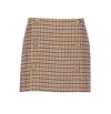 Twinset Check Motif Skirt In Multi