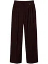Twinset Check Pattern Palazzo Trousers In Violett