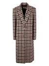 Twinset Twin-set Classic Check Coat In Multi