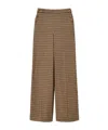 Twinset Checked Button-fastening Trousers In Brown