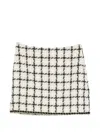 Twinset Check-pattern Mini Skirt In Neutral
