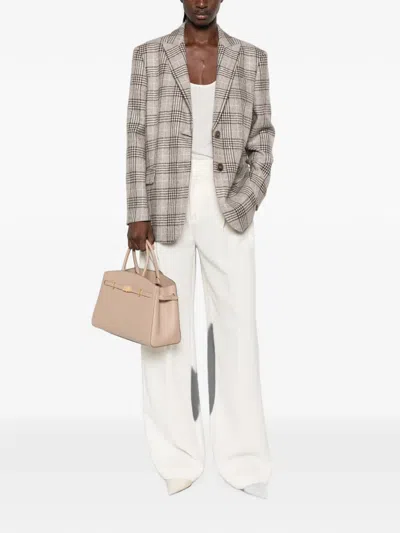 Twinset Twin-set Check-pattern Notched-lapels Jacket In Multi