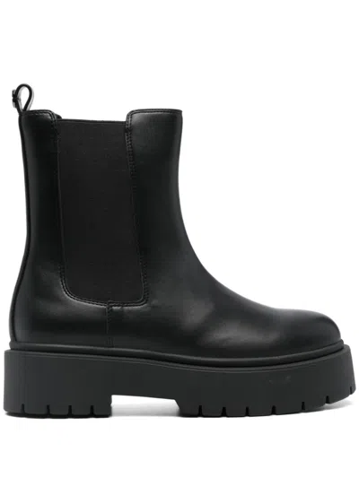 Twinset Logo Paque Chelsea Boots In Black