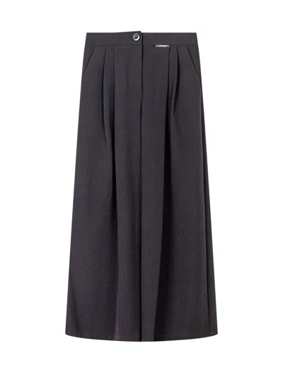 Twinset Twin-set Chic Kids Culotte Trousers In Nero