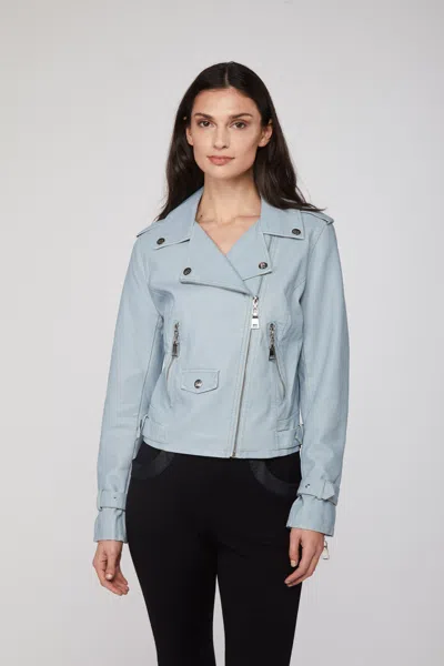 Twinset Chiodo Azzurro Polvere In 00911