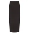Twinset Chocolate Knitted Midi Skirt In Brown