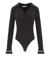 Twinset Chocolate Polo-bodysuit In Gray