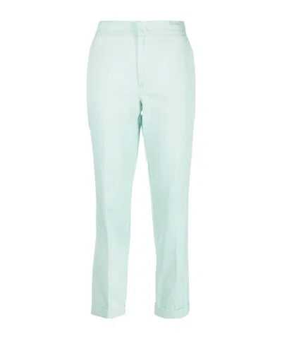 Twinset Cigarette Trousers In Blue