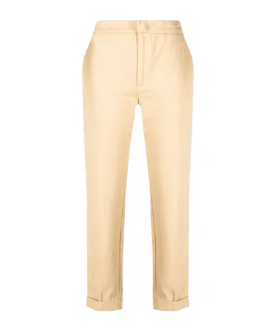 Twinset Cigarette Trousers In Neutral