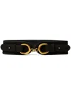 Twinset Woman Belt Black Size Xl Cow Leather In 黑色