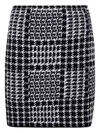 Twinset Black And White Viscose Skirt In Multi