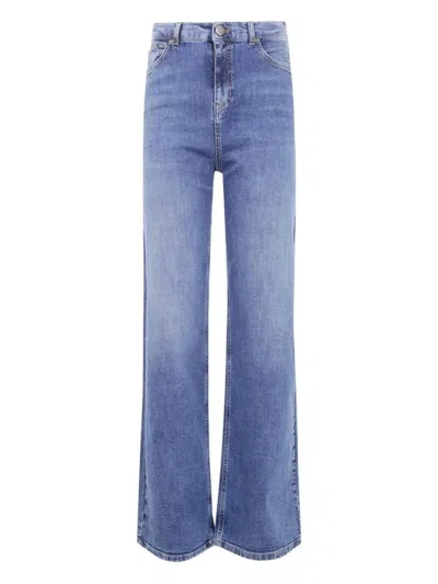 TWINSET CLASSIC HIGH-WAISTED STRAIGHT LEG JEANS