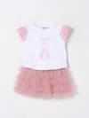 Twinset Ruffled Tulle Skirt Set In White 1