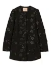 Twinset Black Jacket Frontal Buttons Closure In Black