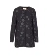 Twinset Black Jacket Frontal Buttons Closure In Black