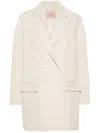 Twinset Lurex Coat In Black  