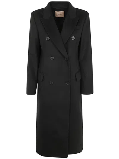 Twinset Coat In Black  