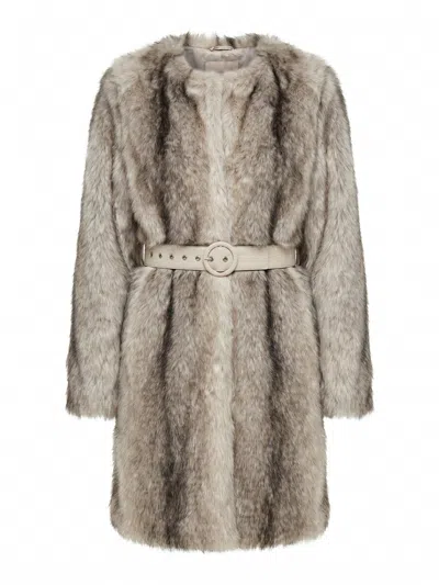 Twinset Coat In Brown