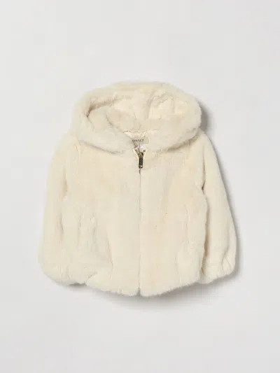 Twinset Coat Kids Color White In Neutral