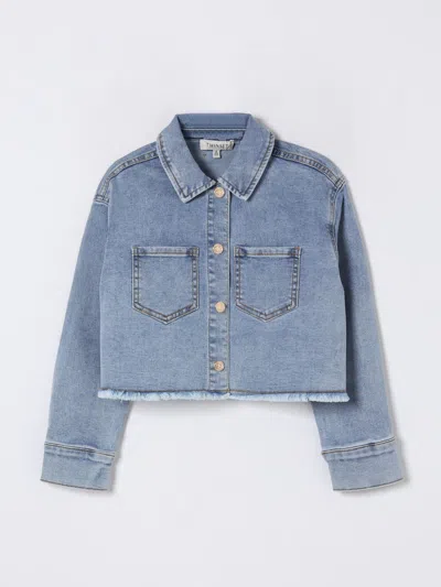 Twinset Coat  Kids Color Denim
