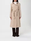 Twinset Coat  Woman Color Beige In Multi