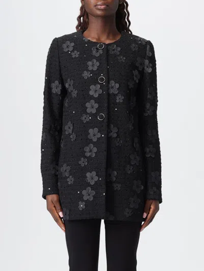 TWINSET COAT TWINSET WOMAN COLOR BLACK,435530002