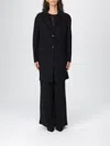 Twinset Coat  Woman Color Black In Black