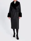 Twinset Coat  Woman Color Black In Black