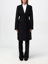 Twinset Elegant Wool Blend Jacket For Women In Schwarz