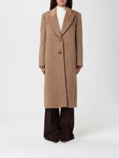 Twinset Coat  Woman Color Camel In Brown