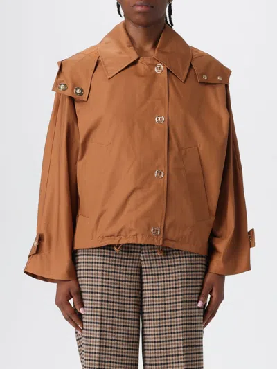 Twinset Coat  Woman Color Earth In Brown