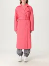 Twinset Doubled Wool Blend Cloth Coat In Multi