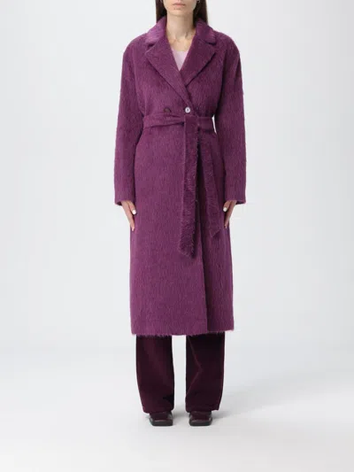 TWINSET COAT TWINSET WOMAN COLOR VIOLET,H42751019