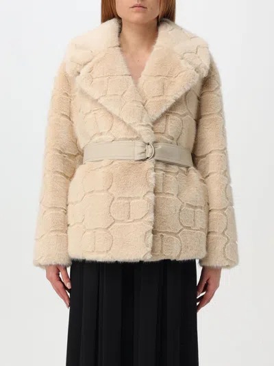 Twinset Coat  Woman Color Yellow Cream