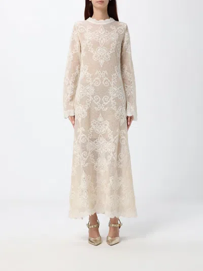 Twinset Coat Woman Color Ivory In White