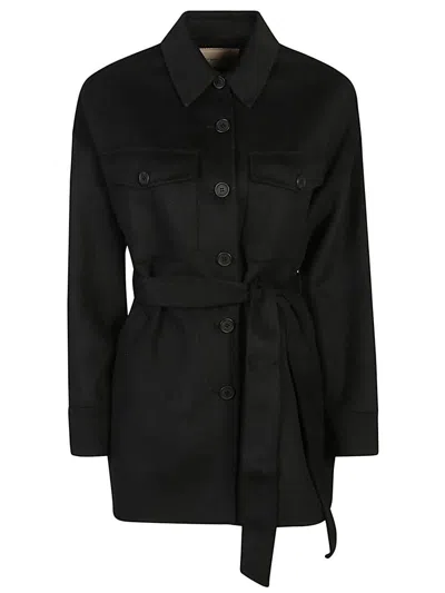 Twinset Coats In Black