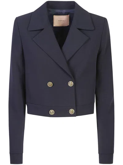 Twinset Jackets In Blue