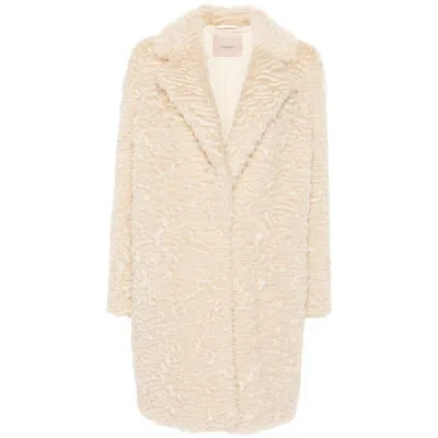 Twinset Coats In Beige