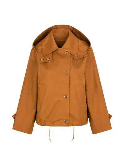 Twinset Coats In Brown