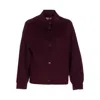 Twinset Snap-button Crew-neck Jacket In Red