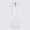 Twinset Faux-fur Belted Coat In White