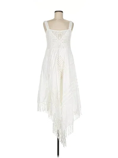 Pre-owned Twinset Cocktail Dress In White