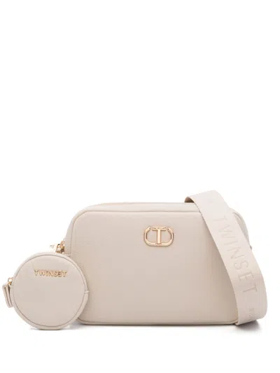 Twinset Coin-purse Cross Body Bag In Neutrals