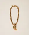Twinset Collier En Chaîne Avec Corne In Gold