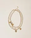 Twinset Collier Ras-de-cou Avec Strass Et Fleurs In Gold