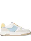 Twinset Colour-block Leather Sneakers In Blau