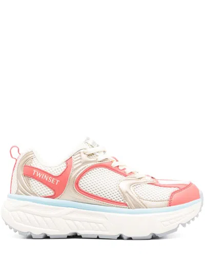Twinset Colourblock Sneakers In White