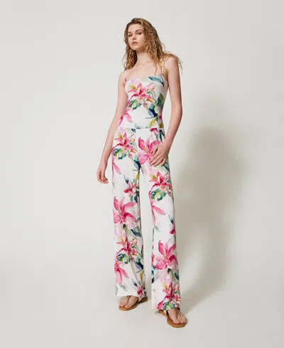 Twinset Combinaison-pantalon Avec Imprimé Floral In Multi