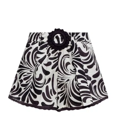 Twinset Contrast Print Shorts In Multi